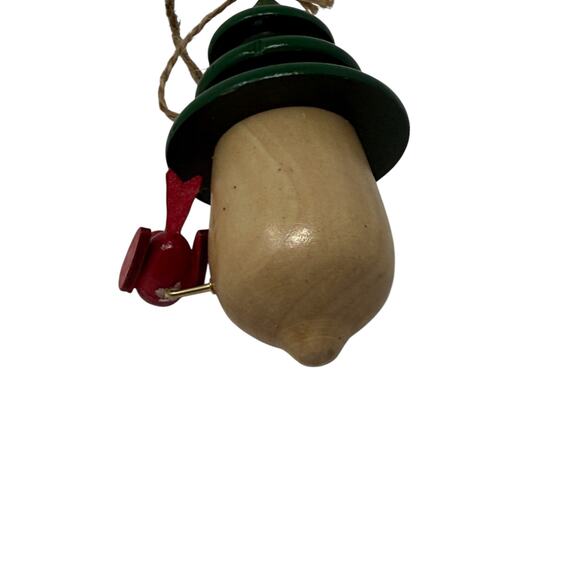 World Market Handcrafted Turned Wood Folk Birdhouse Ornament Christmas Holiday - Picture 7 of 10